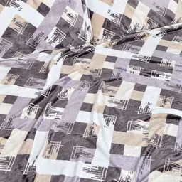 Myntra Elegant Homes Multicoloured Geometric 300 TC King Bedsheet with 2 Pillow Covers image 3