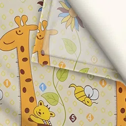 WEAVE AND DECOR Beige Cartoon Characters 300 TC Single Bedsheet with 1 Pillow Covers image 5