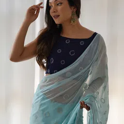 KALINI Embellished Sequinned Saree image 5