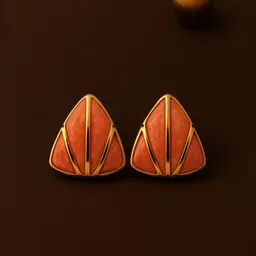 Nui Stainless Steel Gold-Plated Contemporary Studs-picture-33