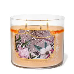 Bath & Body Works Sugared Pomegranate Scented 3-Wick Candle - 411g-picture-24