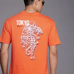 Allen Solly Graphic Printed Pure Cotton Casual T-shirt image 1