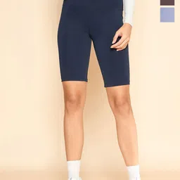 COLOR CAPITAL Pack of 3 Solid Slim-Fit Above Knee Tights image 1