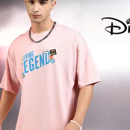 HIGHLANDER Disney Men Donald Duck Round Neck Oversized Drop Shoulder Tshirt image 2