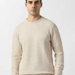 VAN HEUSEN DENIM LABS Men Self Design Round Neck Sweatshirt-picture-38