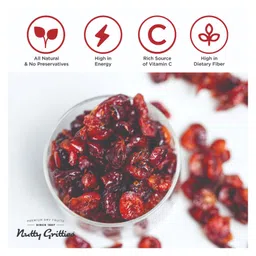 Nutty Gritties Dried US Cranberries - 200 gm image 5