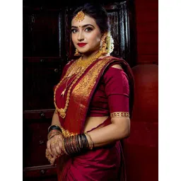 KALINI Zari Silk Blend Banarasi Saree image 3