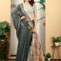 Moda Rapido Bandhani Printed Saree image 5