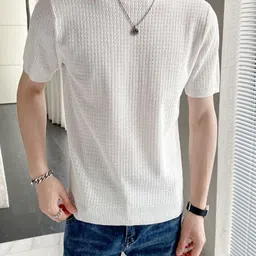 StyleCast x Revolte Men Halter Neck Raw Edge T-shirt-picture-27