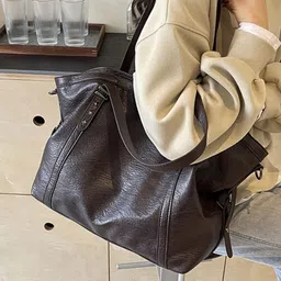 KPOP Women Solid Structured Shoulder Bag-image-89