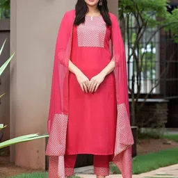 Aaghnya Women Viscose Rayon Printed Kurta Sets-picture-20