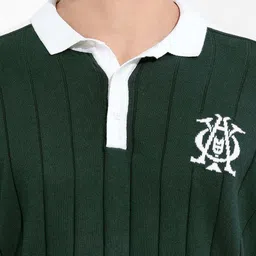 The Indian Garage Co Polo Collar Oversized Pure Cotton T-shirt image 4