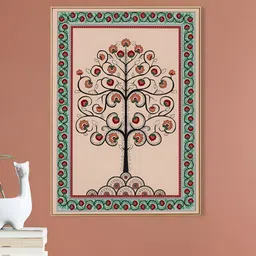 nestroots Beige & Green 1 Piece Canvas Religious Wall Paintings-image-57