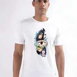KAIDO Graphic Printed Round Neck Cotton T-shirt-picture-31