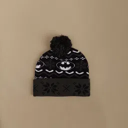 Kids Ville Boys Batman Printed Acrylic Beanie image 3