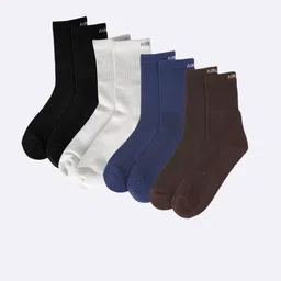 AIR GARB Unisex Pack Of 4 Cushioned Comfort Crew Length Socks-picture-16