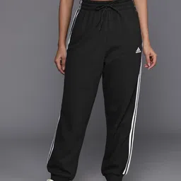 ADIDAS Women 3-Striped French Terry Pure Cotton Loose Fit Joggers image 1