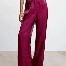 MANGO Women Satin Trousers-picture-41