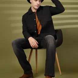 CHKOKKO Men Solid Tailored Jacket image 1