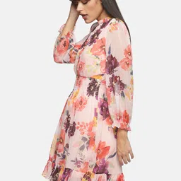 ISU Multicoloured Floral Chiffon Dress image 2