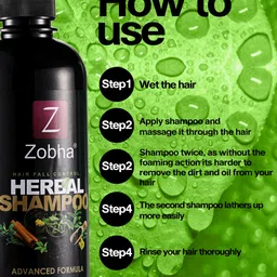 Zobha Hair Fall Control Herbal Shampoo 500ml image 2