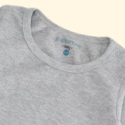 Pantaloons Baby Grey Regular Fit Full Sleeves Thermal Set image 4