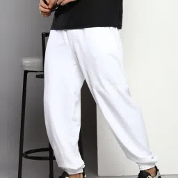 Calvin Klein Jeans White Cotton Regular Fit Joggers image 4