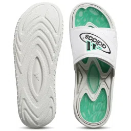 adidas Originals Men's REPTOSSAGE Unisex White Slides image 4