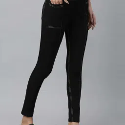 Aurelia Black Plain Jeggings image 4