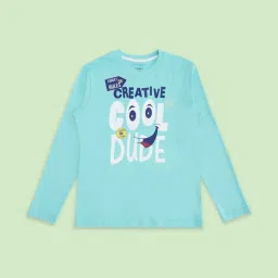 Pantaloons Junior Multicolor Cotton Printed Full Sleeves T-Shirt (Pack of 3) image 4