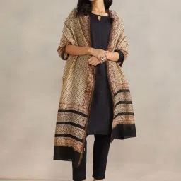 Fabindia Beige Printed Dupatta image 2