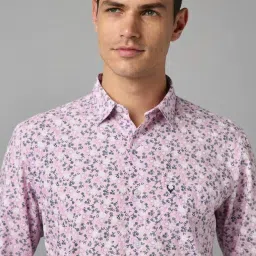 Allen Solly Pink Cotton Slim Fit Printed Shirt image 4