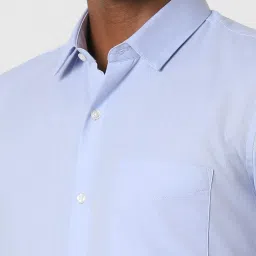 Peter England Blue Regular Fit Shirt image 4
