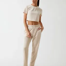 Guess Nude Stone WoBrand Logo Round Neck Short Sleeves T-shirt image 4