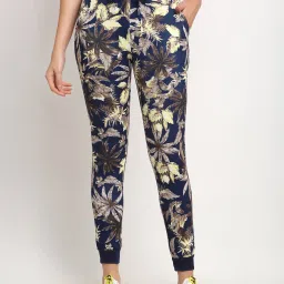 Global Republic Navy Printed Joggers image 1