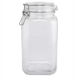 Goodhomes Transparent Glass Storage Jars (1800 ml) - Set of 2 image 3