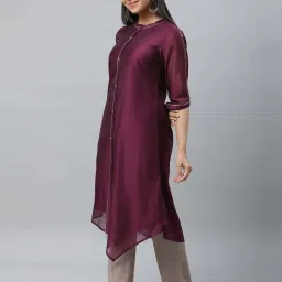 Aurelia Purple A Line Kurta image 4
