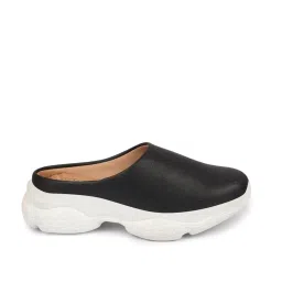 Fausto Women's Black Mule Shoes image 2