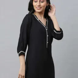 Aurelia Black Straight Kurti image 4