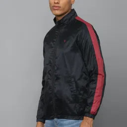 Allen Solly Black Regular Fit Striped Jacket image 3
