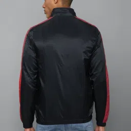 Allen Solly Black Regular Fit Striped Jacket image 2