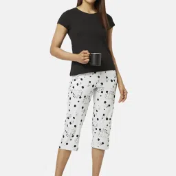 Dreamz by Pantaloons Grey Cotton Printed Capris image 4