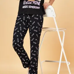 Dreamz by Pantaloons Black Cotton Printed Pyjamas image 4