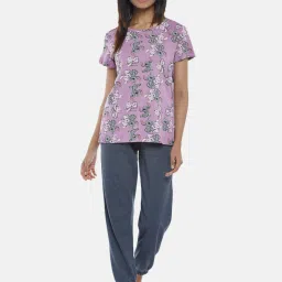 Dreamz by Pantaloons Purple Cotton Printed T-Shirt image 4