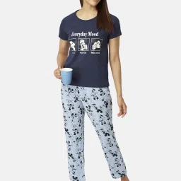 Dreamz by Pantaloons Navy Cotton Graphic Print T-Shirt image 4