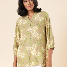 Akkriti by Pantaloons Green Printed Tunic image 4