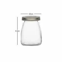 Goodhomes Glass Storage Jars, Stand (650 ml, 450 ml)-Set of 7 (3pcs Large, Small Jar with 1pc Stand) image 4