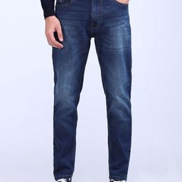 Flying Machine Men Tapered Fit Low Distress Light Fade Stretchable Jeans-picture-29
