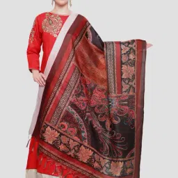 Saree Mall Multicolored Printed Dupatta-image-93