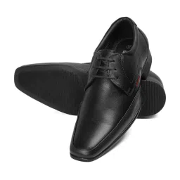 Red Chief Men's Black Derby Shoes image 4